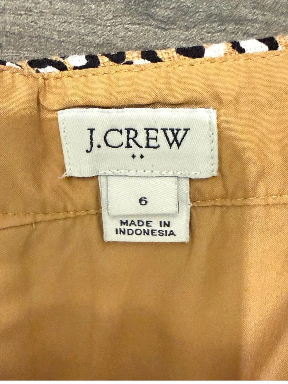 J. Crew Leopard-Print Pencil Skirt in Brown and Black Classic Workwear